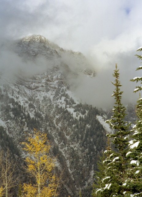 A clearing storm in LCC.  Looking across from White Pine Canyon.