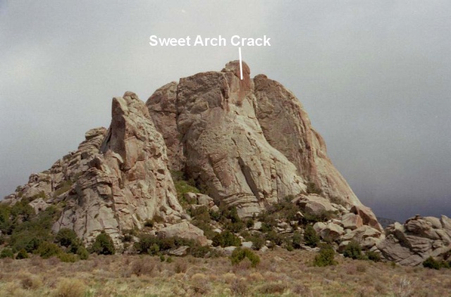 Looking East towards the West face of Castle Rock, aka Lone rock.  