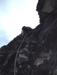 Pitch 3.  This is a short pitch, I continued up the next pitch to shorten pitch 4. 