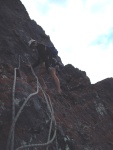 Janelle at the last belay.