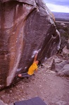 Tony Dunn bagged the sixth ascent of the Joe's Valley classic testpiece "Black Lung" V13. Area 51