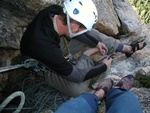 I had to do a little surgery on an ingrown nail before finishing the route.
